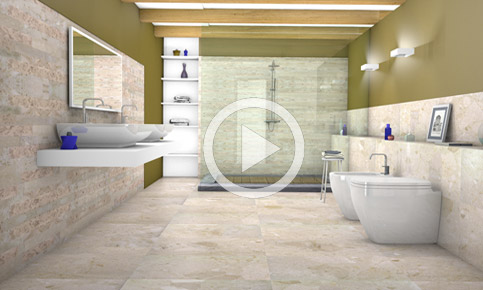 3D rendering bathroom ambient